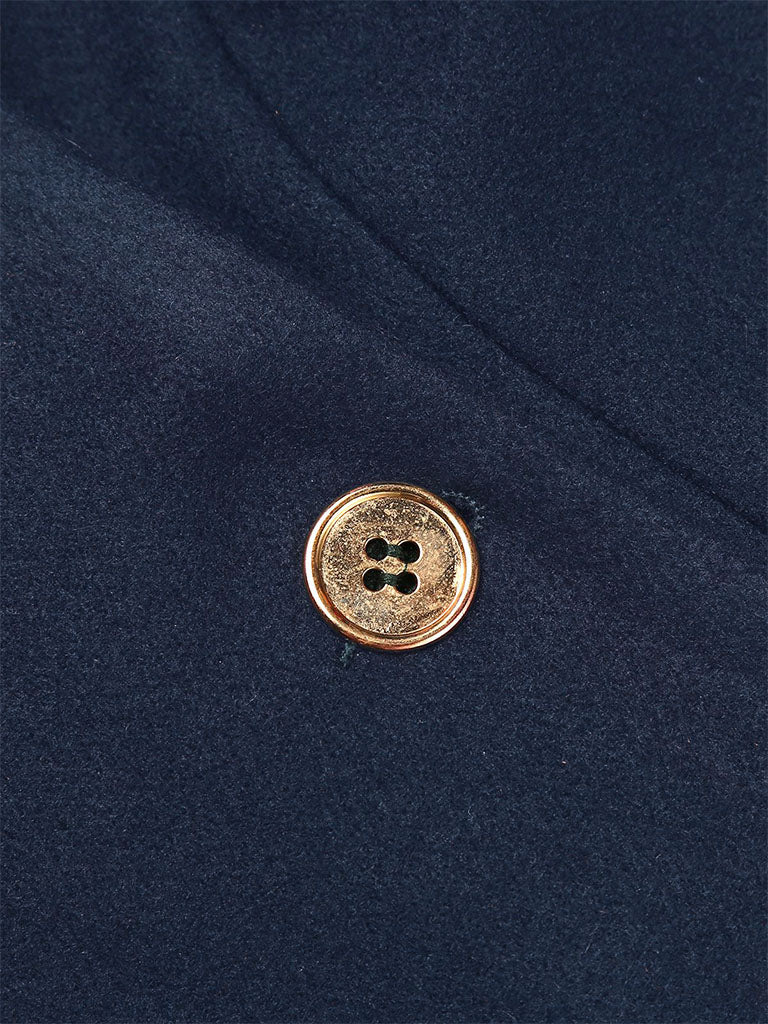 Dark Green 1940s Solid Button Coat - Image 17