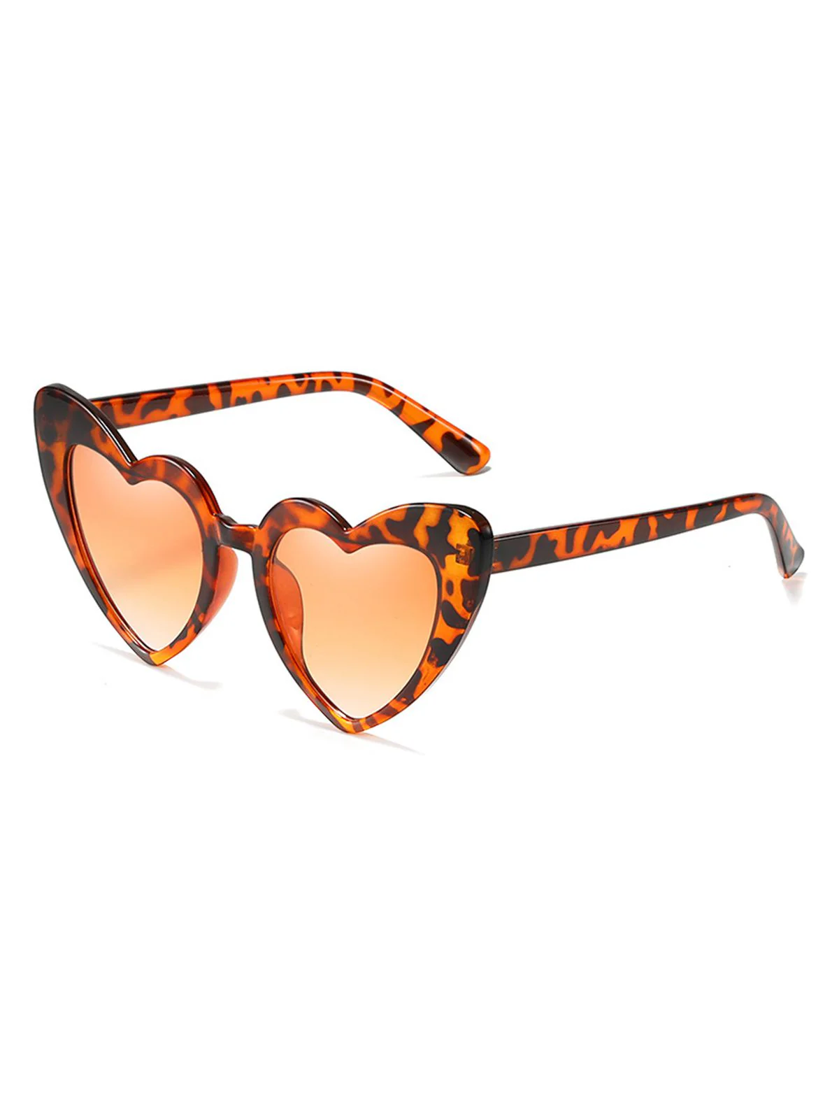Vintage Alloy Temple Heart Frame Sunglasses - Image 9