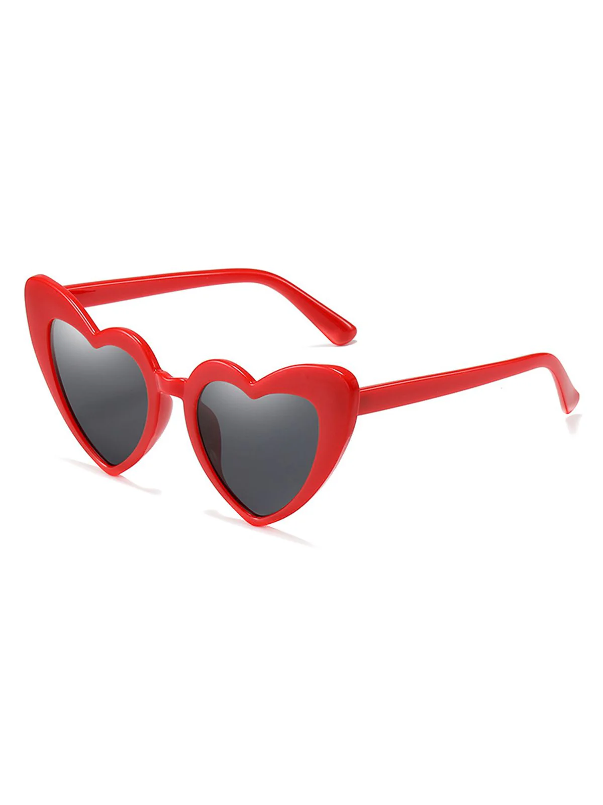 Vintage Alloy Temple Heart Frame Sunglasses - Image 4