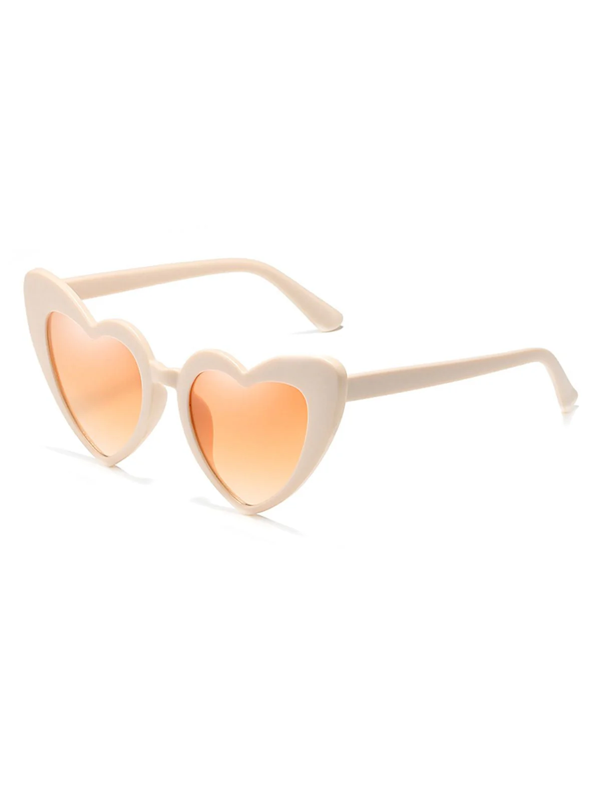 Vintage Alloy Temple Heart Frame Sunglasses - Image 10