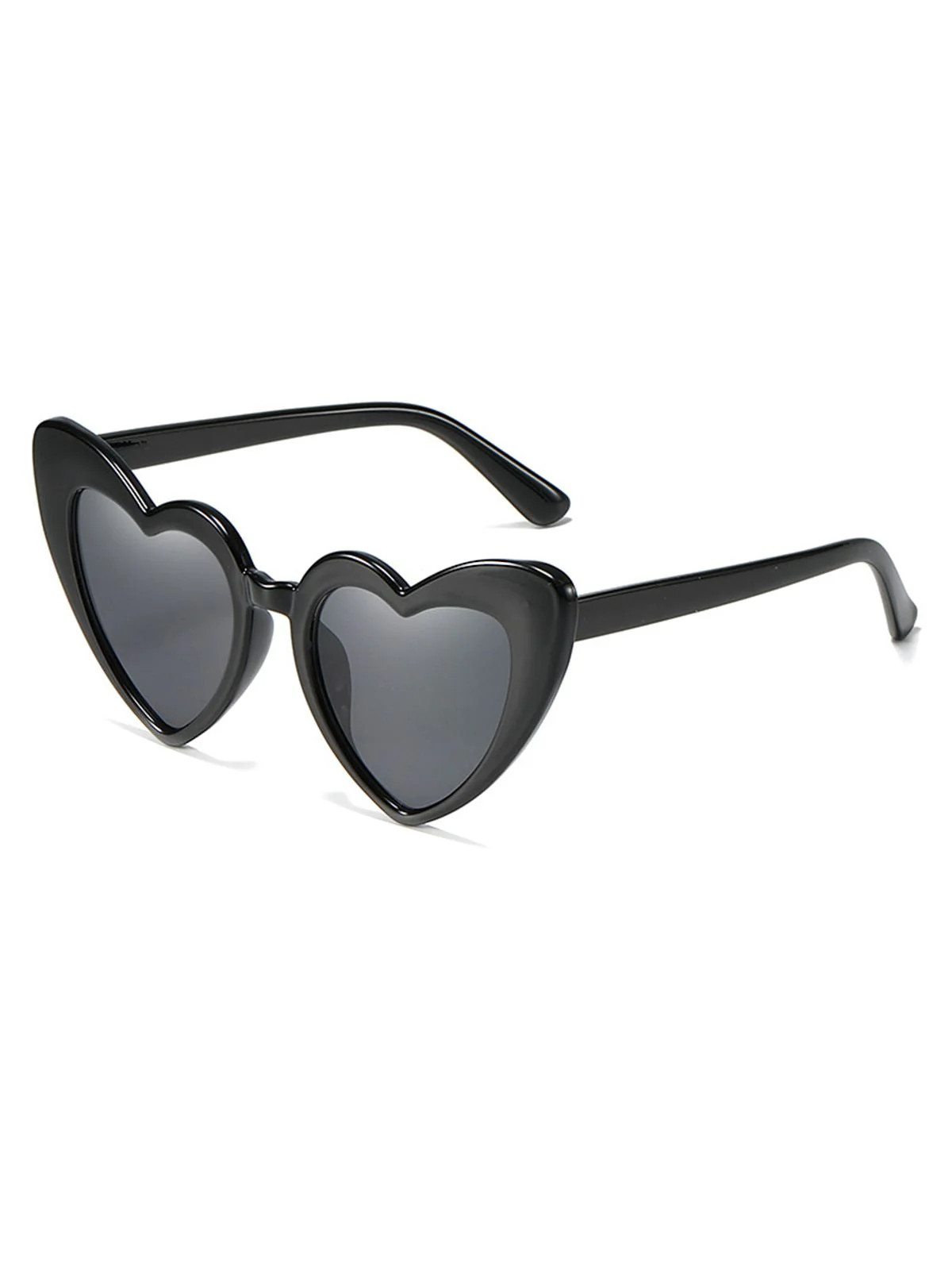 Vintage Alloy Temple Heart Frame Sunglasses - Image 3
