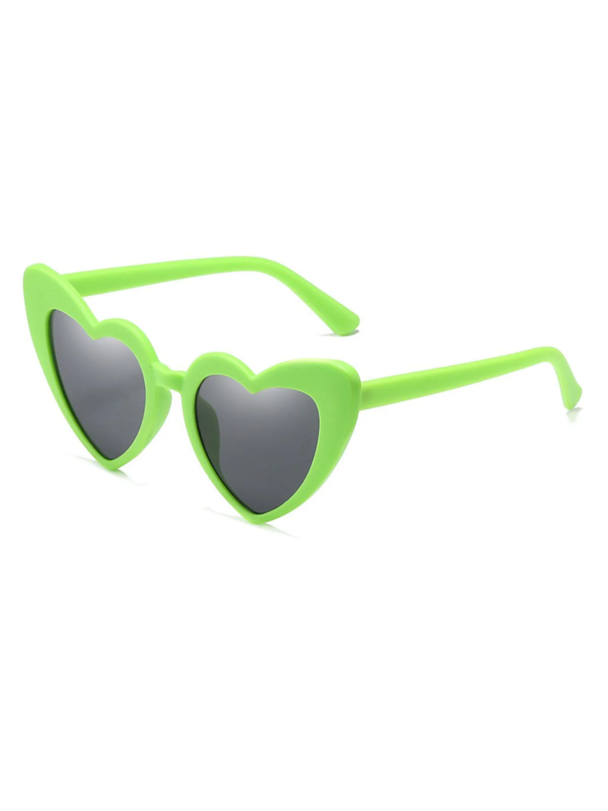 Vintage Alloy Temple Heart Frame Sunglasses - Image 8