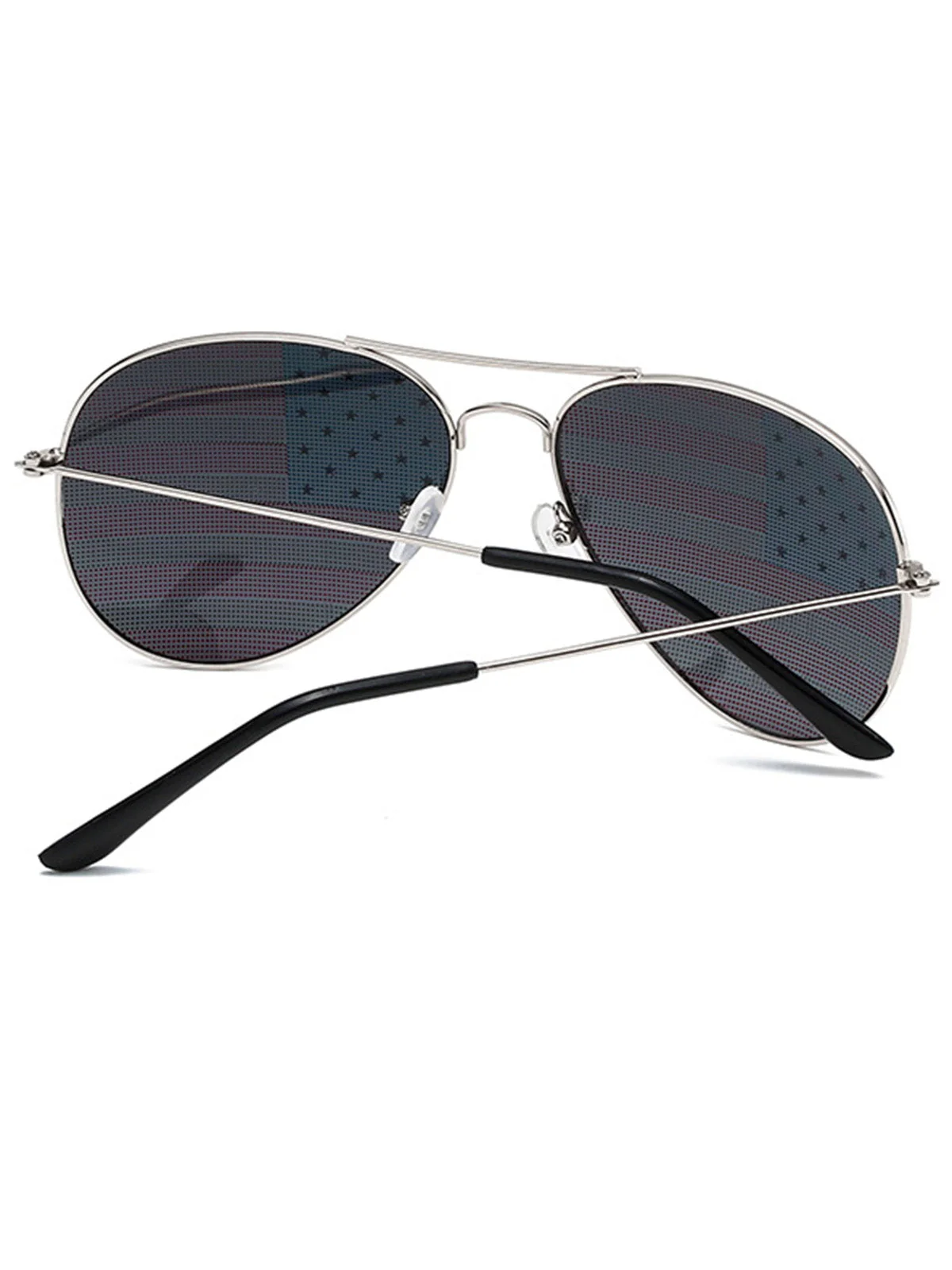 Vintage American Flag Pilot Sunglasses - Image 3