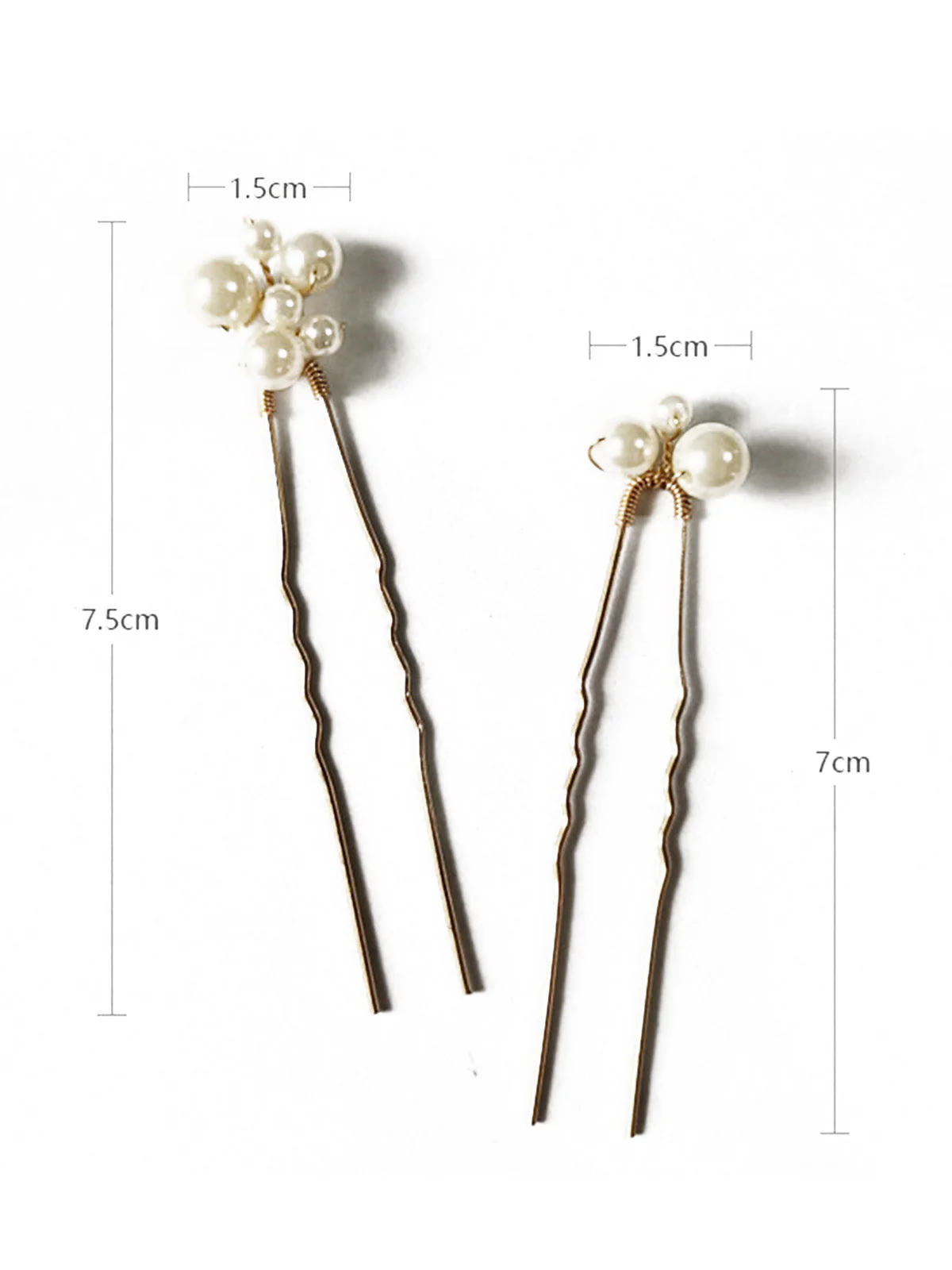 Vintage Bridal Pearl Hair Pin Accessories Set - Image 3