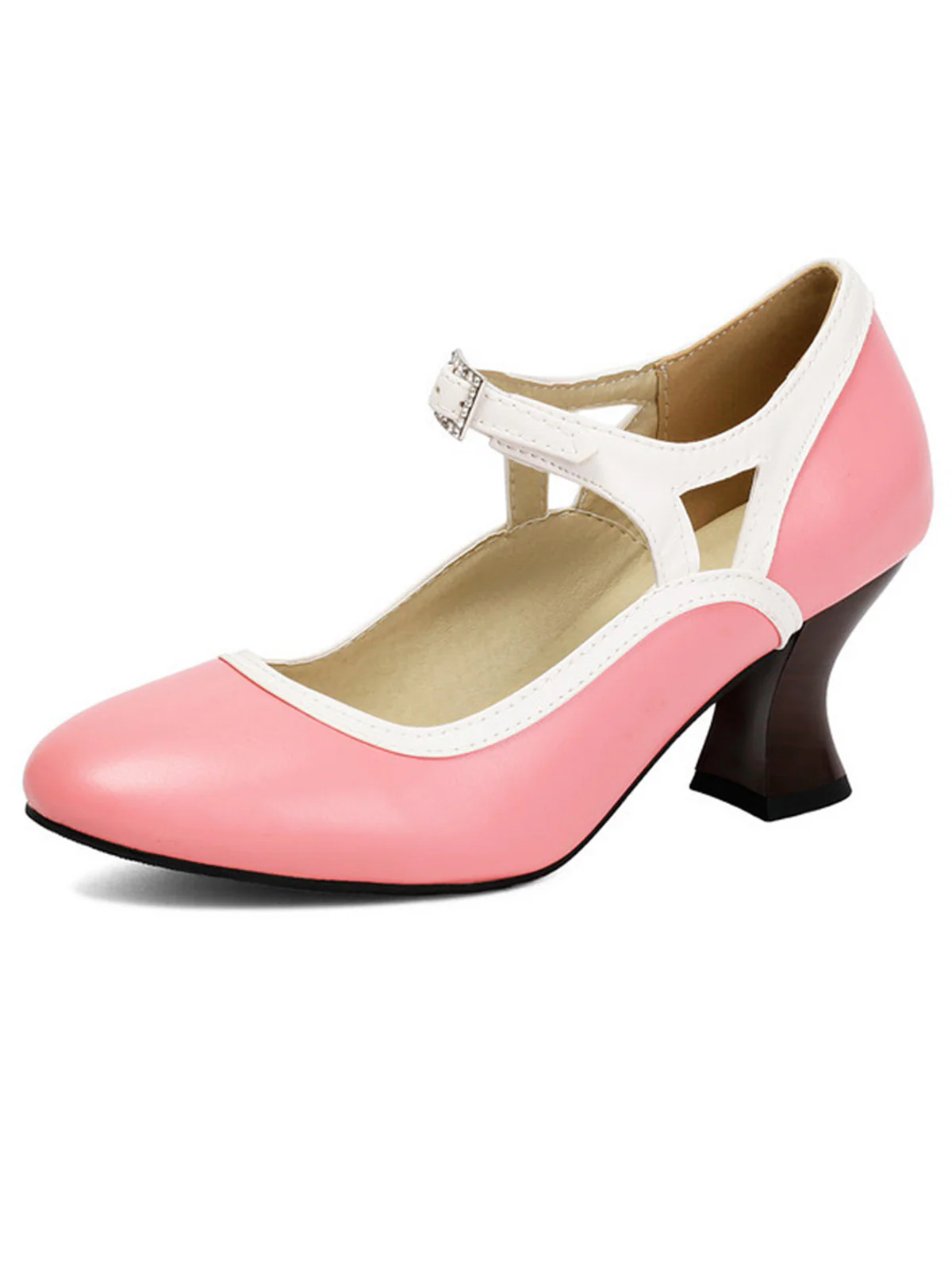 Vintage Pointed Toe Elegant Cone Heel Shoes - Image 6