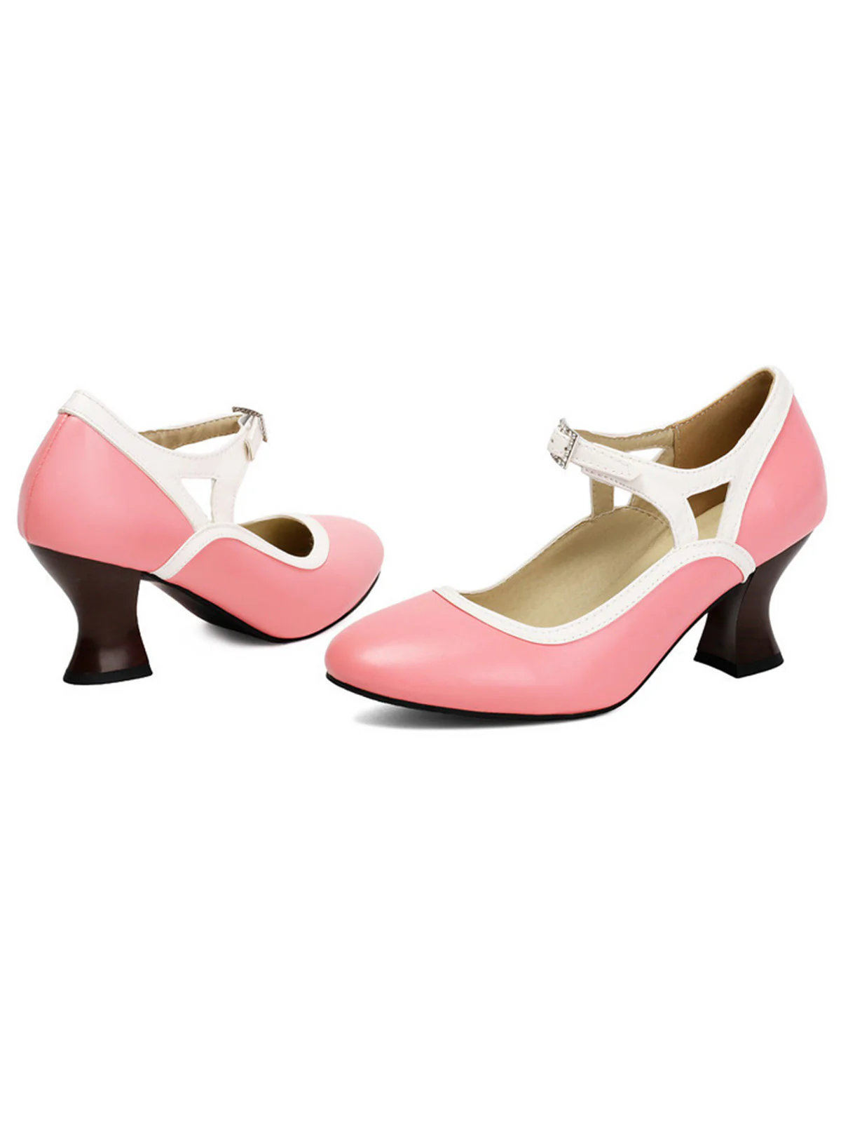 Vintage Pointed Toe Elegant Cone Heel Shoes - Image 7