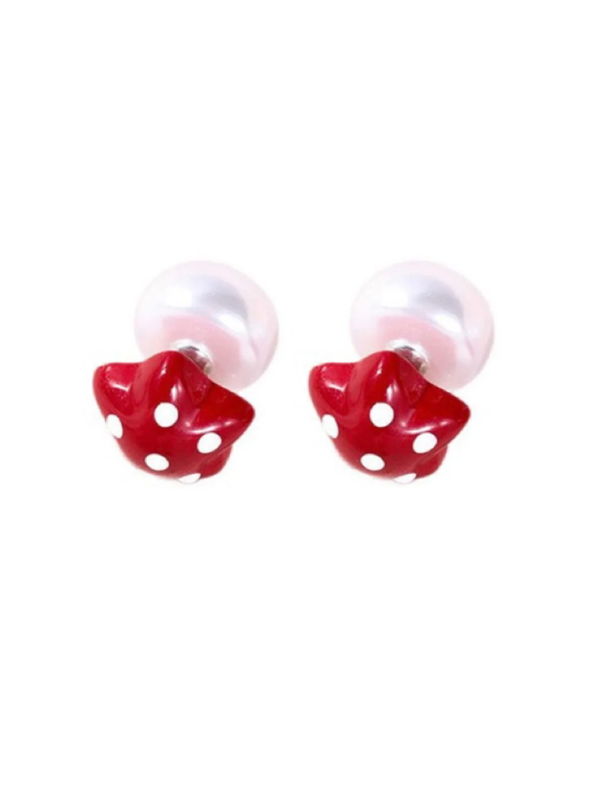 Vintage Star Polka Dot Alloy Earrings