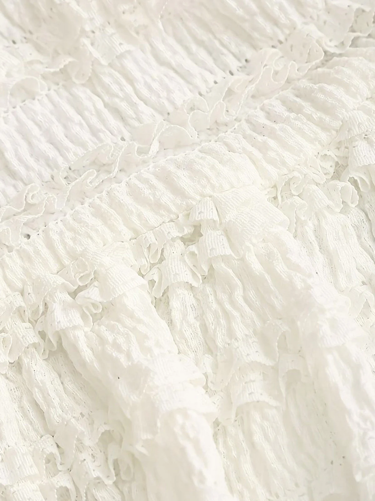 White 1960s French Ballet Solid Swing Skirts - Image 5