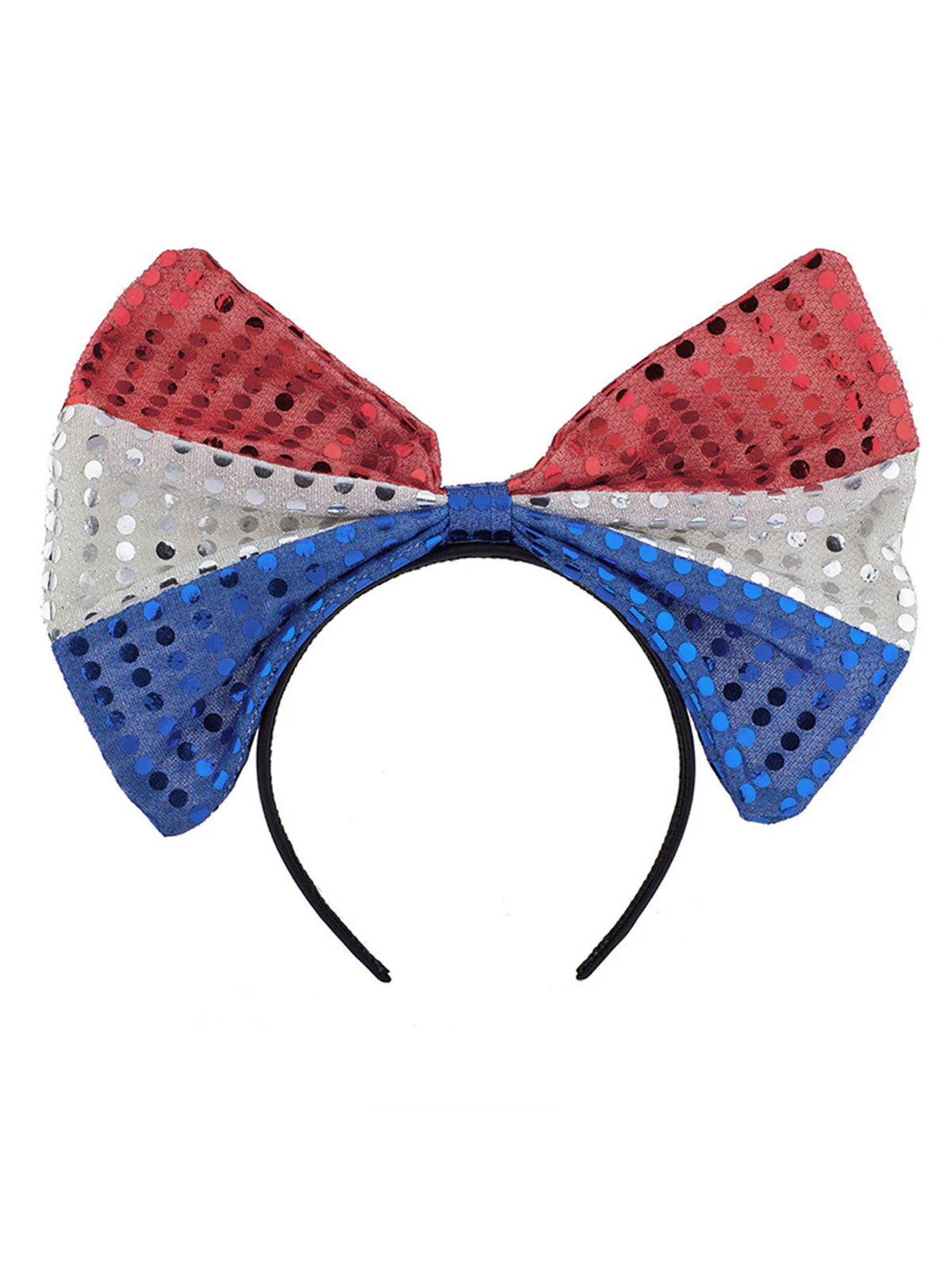 White & Red & Blue Patriotic Celebration Headband