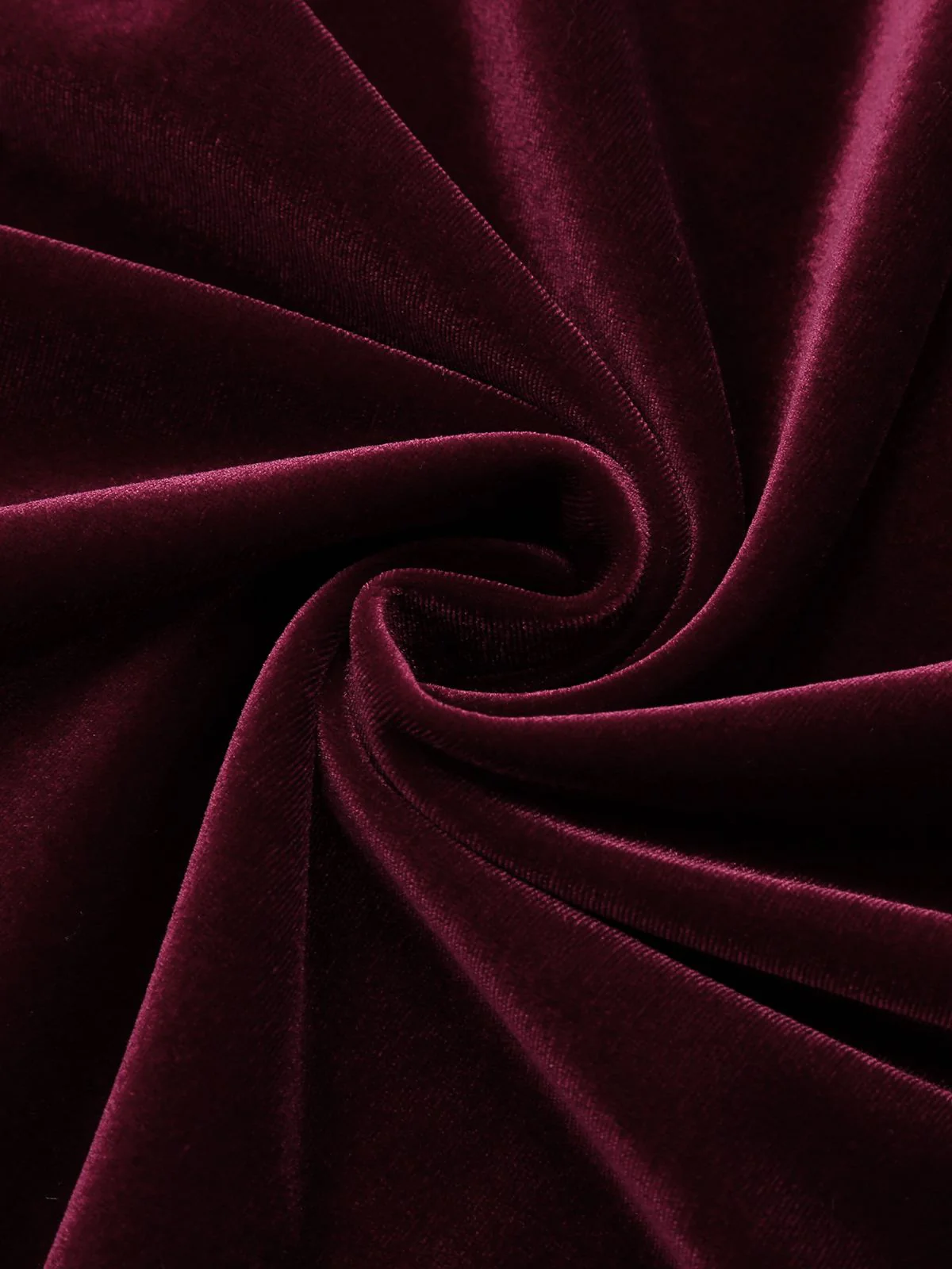 Wine Red 1960s Velvet Bodycon Dress - Image 11