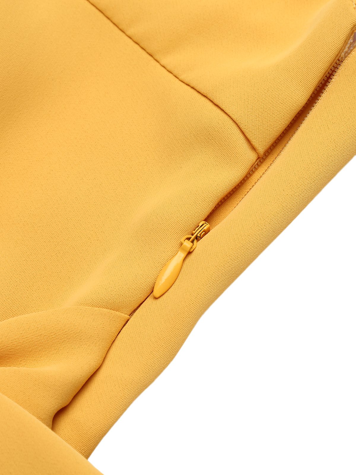 Yellow 1930s Halter Lace-Up Jumpsuit - Image 8