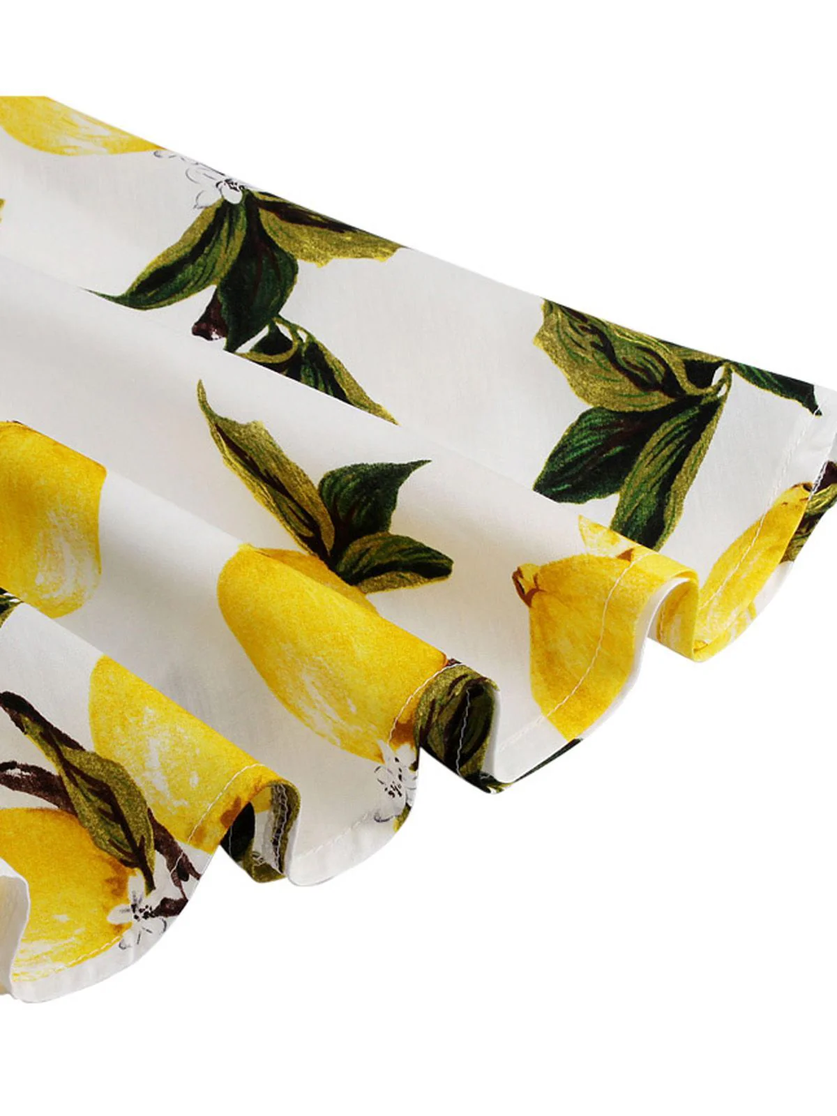 Yellow 1950s Lemon Bow Swing Dress - Image 9