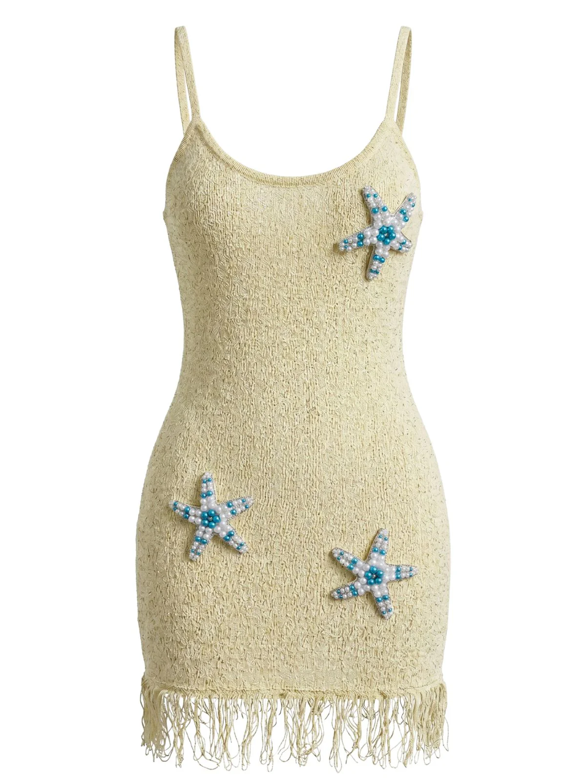 Yellow 1960s Knit Pearl Beach Cover-Up - Image 2